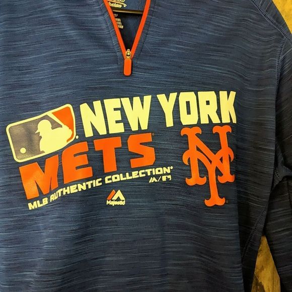 Majestic New York Mets Authentic Quarter Zip - Picture 3 of 5